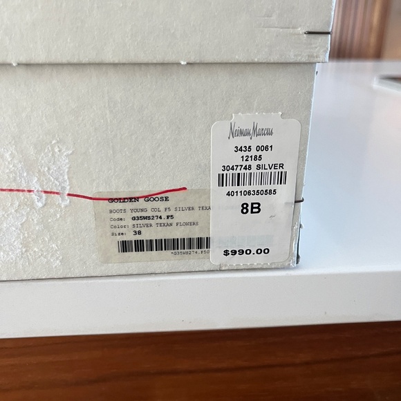 Golden Goose Deluxe Brand Booties Young Metallic - Size 8 - Picture 16 of 16